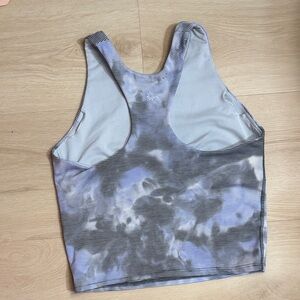 Athleta Girl Kids  semi-Tank Top - Blue and Gray Built in sport bra Youth XXL/16